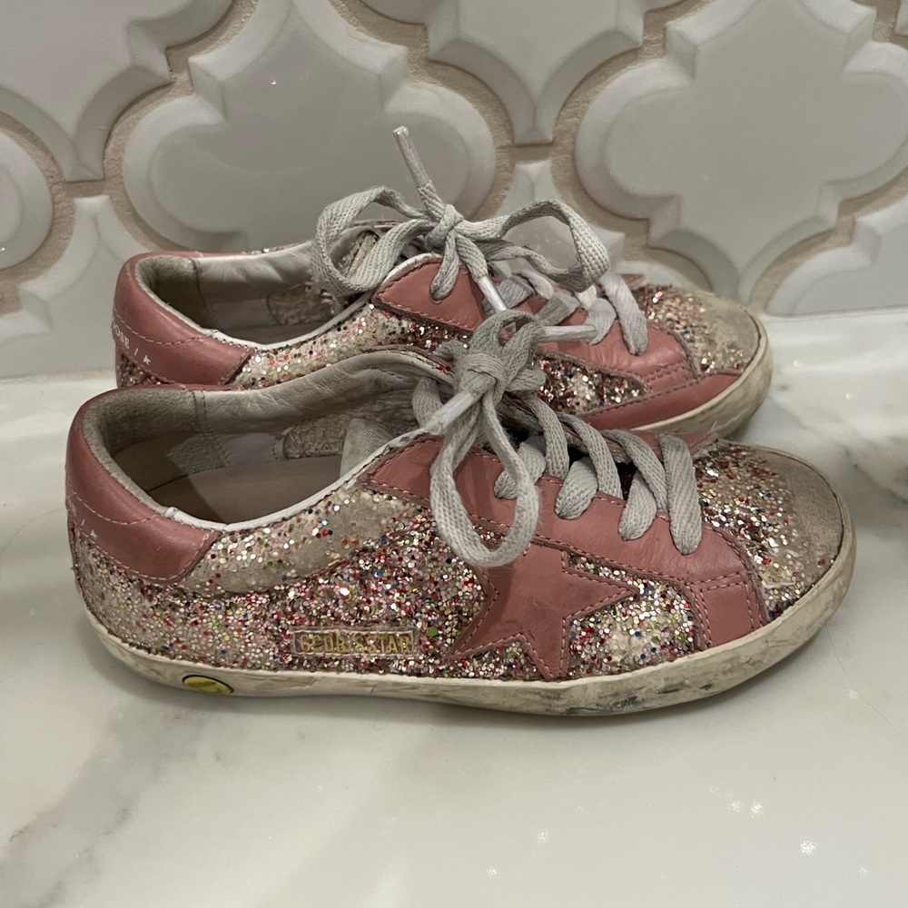 Golden Goose Kids Glitter Pink Sneakers